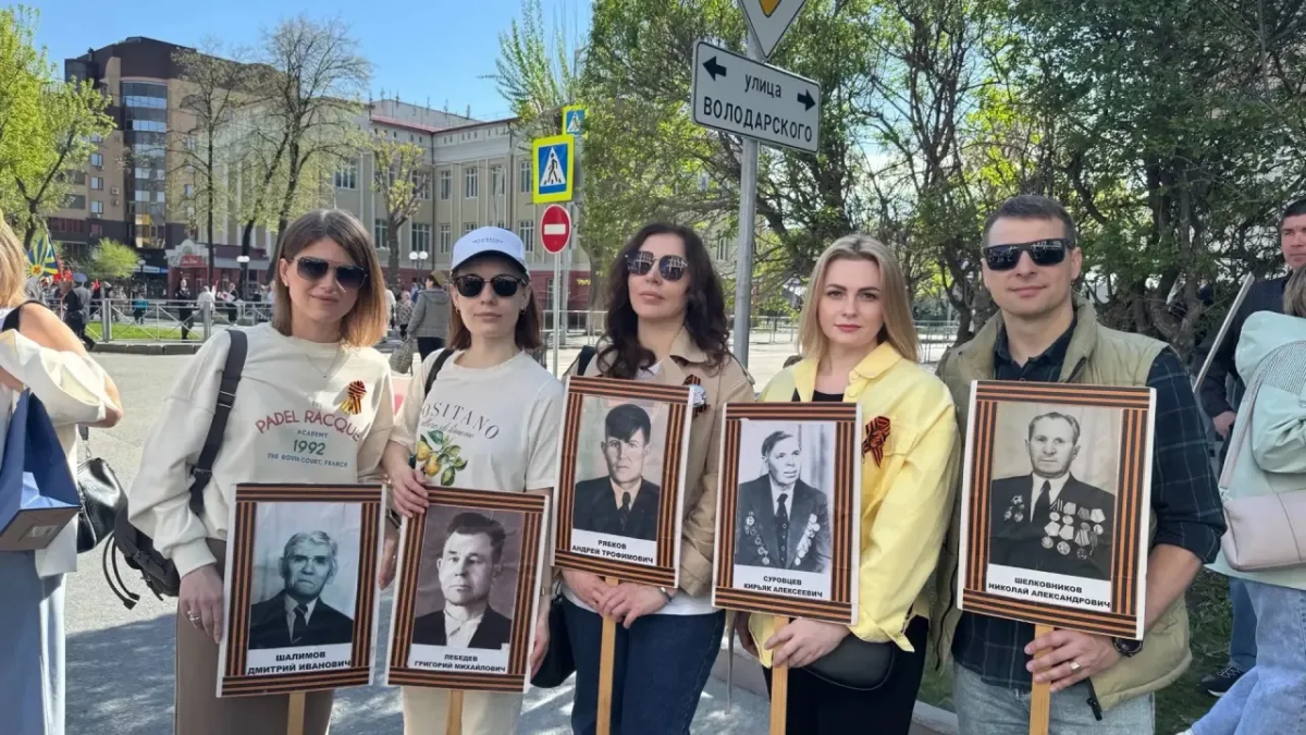 Команда ОСШОР Носковой прошла в колонне Бессмертного полка